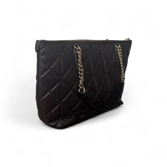 Coach Ava Chain Quilted Leather Tote in Rich Oxblood - Picture 5 of 7